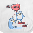 thumbnail image 4 of Inktastic My Nana Loves Me Boys or Girls Baby Bib, 4 of 4