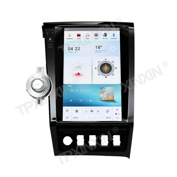 TPXINXIN 13.6 inch Tesla style screen car radio player for Toyota Tundra 2007-2011 Android head unit IPS touch screen car GPS navigation multimedia player
