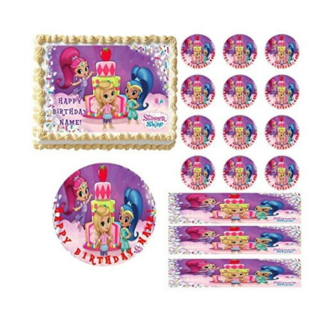 Edible Shimmer And Shine Cake Topper Edible Shimmer And Shine Cake Topper