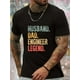 thumbnail image 1 of Men's Casual Athletic T-Shirt - Breathable Polyester, Crew Neck, Letter Print Design, Machine Washable, Casual Sporty Tee, Summer Gifts, 1 of 6