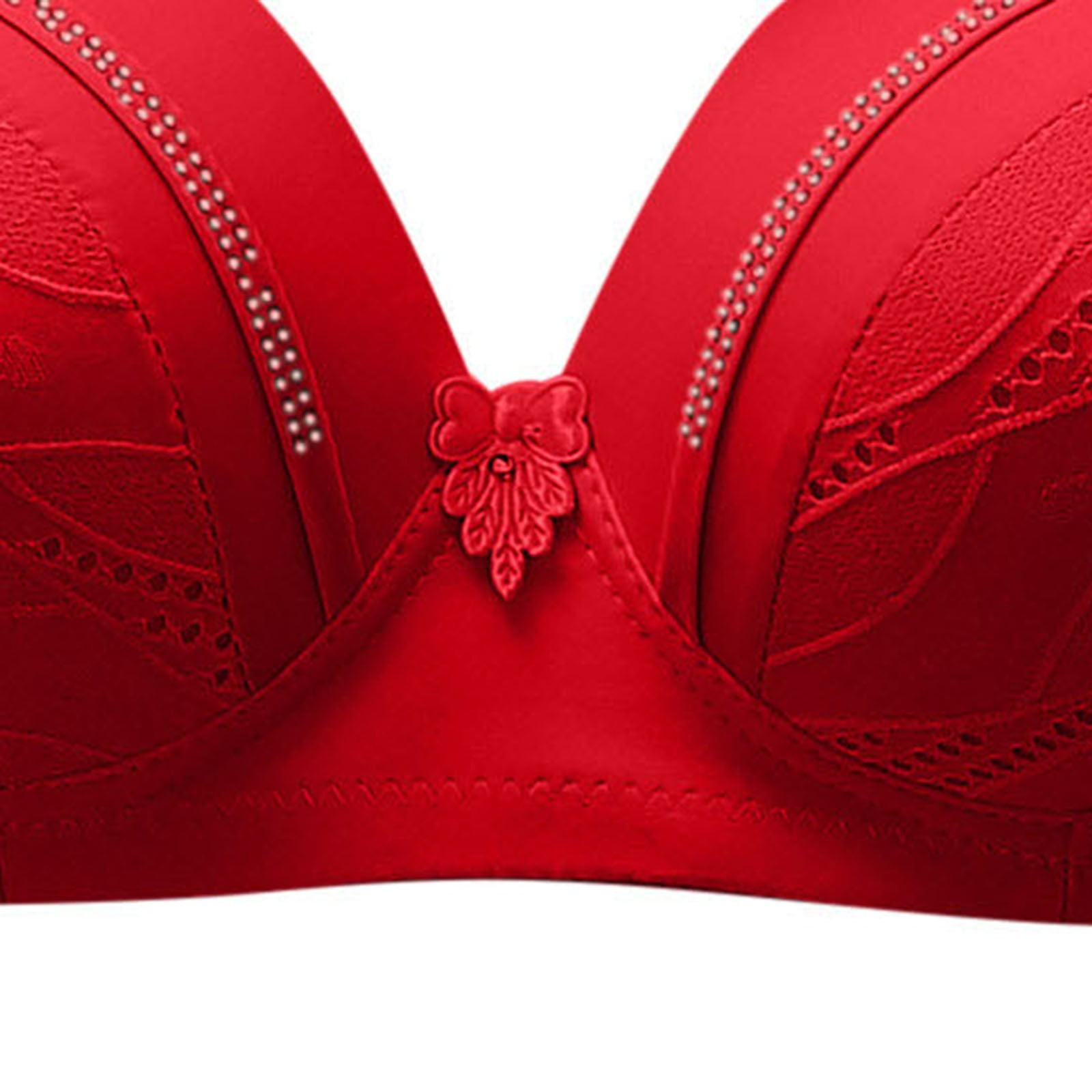 Summer Savings Clearance 2023! TAGOLD Plus Size Bra for Womens,Woman's  Comfortable Lace Breathable Bra Underwear No Rims 