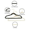 Justice Girls NonSlip Swivel Hook Clothes Hangers, Gold Glitter & Black Velvet,100 Pack