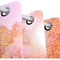 thumbnail image 3 of Coolnut Autumn Park with River Thermal Insulated Blackout Grommet Printed Window Curtain - 84x55 in - 100% Polyester 2 Panels, Stitchingstyles, 3 of 6