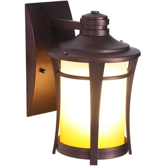 Outdoor Wall Sconce Waterproof Wall Mount Porch Light Fixture, IP65 Outside Glass Wall Lantern with E27 Socket, Vintage Exterior Wall Lamps for Garage Garden Patio Yard
