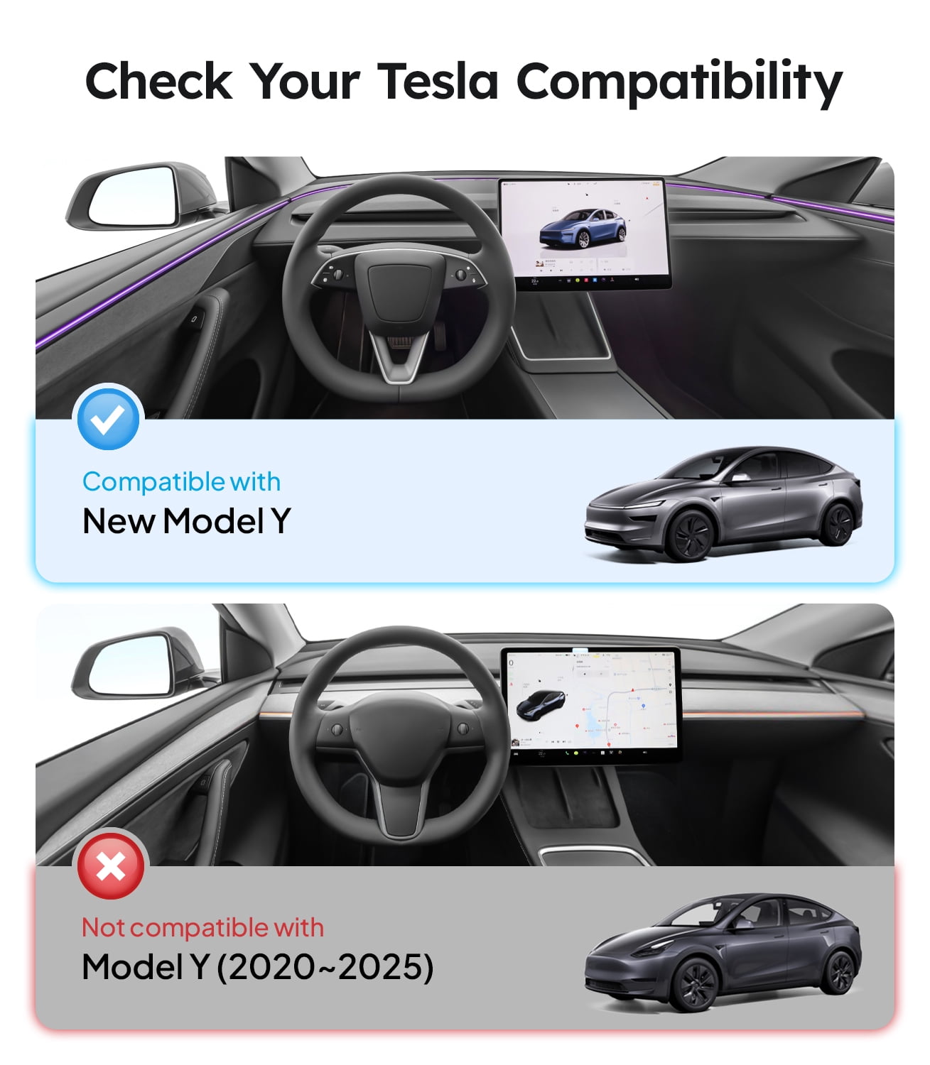 Wigoo Upgrade Tesla Model Y Juniper Accessories Rear Center Console Organizer [Partitioned Storage & Stable Installation] Backseat Storage Box for Tesla Model Y Juniper 2025~2026