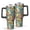 Pioneer Flower Floral-2, variant on 40oz Pioneer Flower Floral Print Pattern Insulated Tumbler with Handle, BPA-Free Leak Proof Lid and Straws, Double Wall Vacuum, Hot 12h/Cold 34h