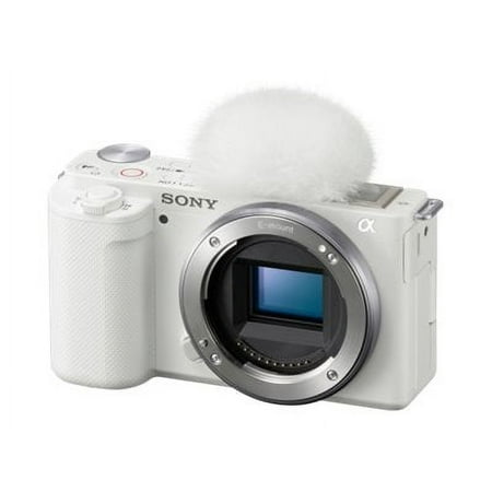 Sony - Alpha ZV-E10 Mirrorless Vlog Camera - Body Only - White