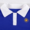 thumbnail image 5 of Amidoa Girls Summer Dresses A-Line Short Sleeve Dresses Print Kids Casual Sundress Blue Size 3T, 5 of 7