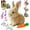Brown, variant on Meottam My Realistic Bunny Toy with Carrot, Easter Interactive Plush Rabbit Toy, Twitches & Wiggles Ears, Electric Rabbit Toys with Sounds and Movements for Kids (Gray)