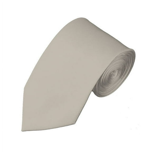 Solid Ivory Slim Men's Necktie