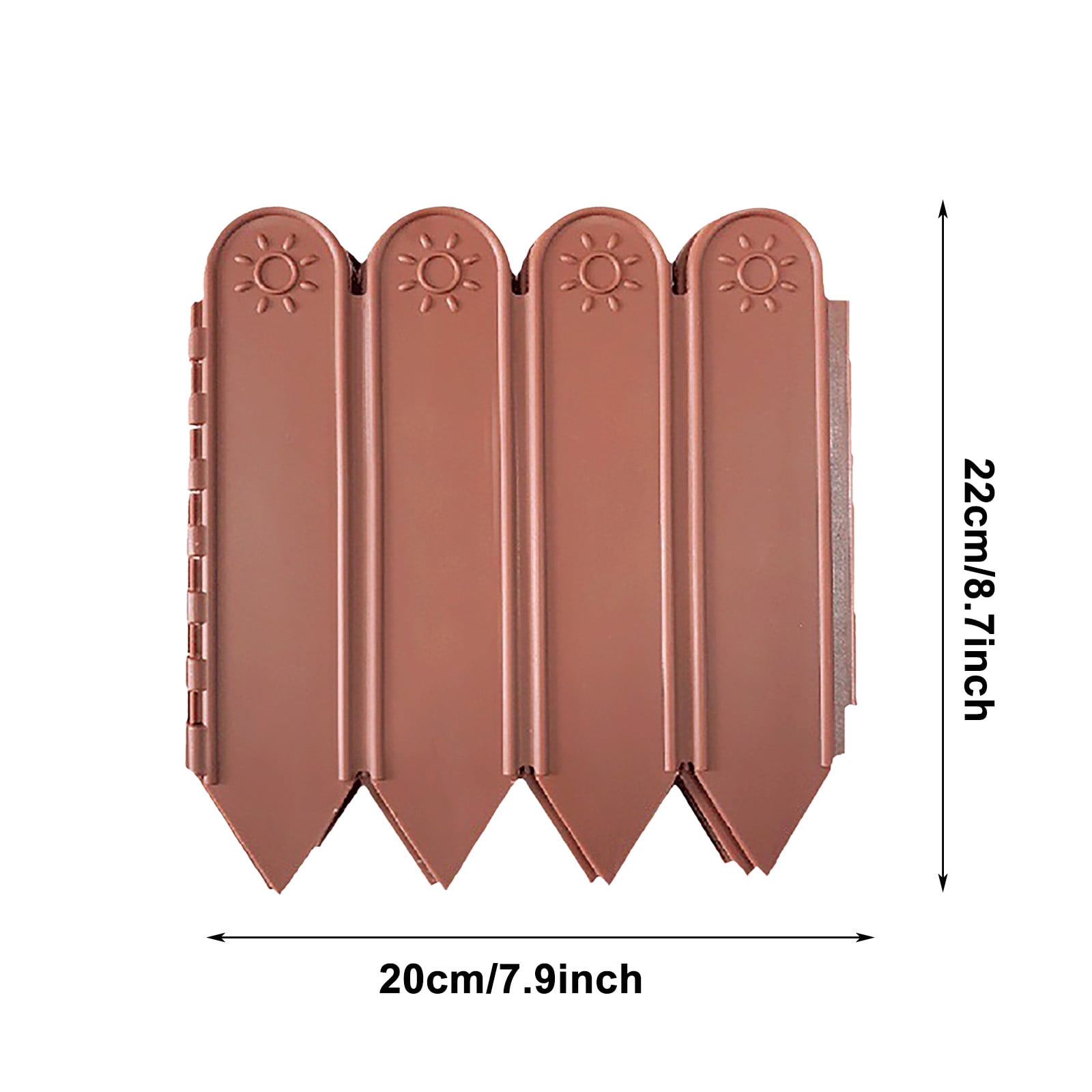 SouMaox Garden Edging Border Modular Interlocking Fence Decorative Flower Bed Panel Landscape Divider for Outdoor Courtyard Lawn Decoration
