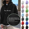 thumbnail image 7 of YaEYa Dear Person Behind Me Graphic Hoodies for Men Funny Novelty Pullover Sweatshirt Xmas Gifts Sincerely Yours Hoodie Brown L, 7 of 7