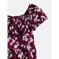 thumbnail image 2 of Weekend Academy Girls Puff Sleeve Square Neck Dress, Sizes 4-18, 2 of 3