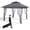 11x11ft dark gray + light gray, variant on 11x11ft Heavy Duty Portable Gazebo Canopy Tent with Curtains, 2-Tier Vented Roof & Mosquito Netting – Large Outdoor Patio Shade Shelter, Wheeled Bag, for Backyard Parties – Dark Gray + Light Gray