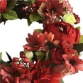 thumbnail image 6 of Front Door Wreath Peony Flower Seasonal Spring Garland for Indoor Wall Décor Red 40cm, 6 of 8