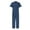 Blue, variant on Dezsed Men's Zipper Overalls Lapel Jumpsuit Short Sleeve Work Coverall with Multi Pockets Oversize Thin Breathable Suit Blue XL