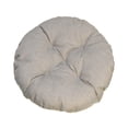 thumbnail image 2 of Cojín de silla de lino 40x40 cm con base antideslizante, almohadilla lavable acolchada para asiento de comedor, cocina, oficina, interior y exterior, gris, amarillo, verde, azul, 2 of 6