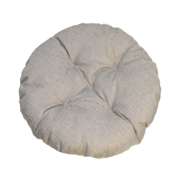 Anckoeil Round Linen Seat Cushion, Soft Padded Chair Pad, Non-Slip Washable Cushion for Dining, Kitchen & Office Use