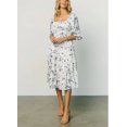 thumbnail image 1 of Robe Smockée à Manches Longues avec Imprimé Floral pour Femme, 1 of 2