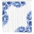 thumbnail image 3 of Ambesonne Nature Shower Curtain, Delicate Crocus Border, 69"Wx84"L, Violet Blue Pale Green, 3 of 3