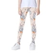 thumbnail image 2 of YOUYEDIAN Easter Leggings for Girls Kids Workout High Waist Yoga Pants Toddler Stretch Skinny Tummy Control Trousers (Orange, 11-12 Years), 2 of 5