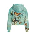 thumbnail image 2 of Chririnla Butterfly Print Tiger Sweatshirts Rose Sweatshirts with Pocket Lion Sweatshirt Birthday Party Sweatshirt Size 13-14 Cyan, 2 of 7