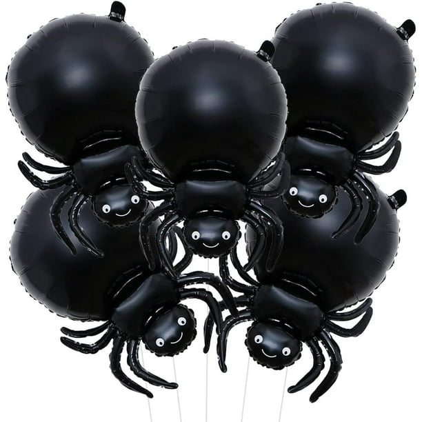 Globos de araña Globos de animales Globos de papel de araña negros para fiestas temáticas de arañas Suministros para fiestas de cumpleaños Decoraciones Decoraciones para fiestas de Halloween Glob