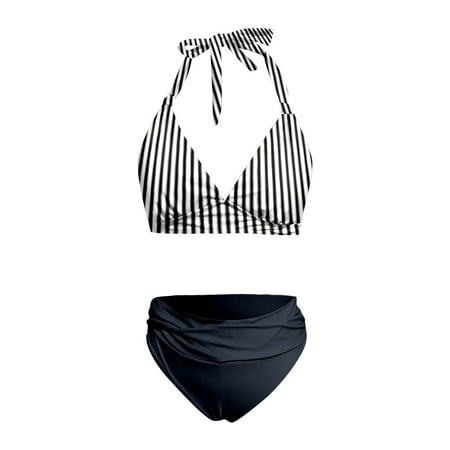 Women Two Piece Bathing Suits Push Up Bikini Set Swimsuit Vintage Swimwear Bra And Skirt Set Bathing Suits Two Piece Shorts Swim Bra Tops Women Sports Bra Bathing Suits for Women Womens Bathing Suit