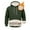 02#Army Green, variant on Dwelliawo Men's Sherpa Hoodie Fuzzy Fleece Lined Hoodies Sherpa Lined Hooded Thick Sweatshirts Fall Winter Pullover with Pocket Purple L