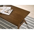 thumbnail image 4 of Roundhill Furniture Arona Mid-Century Modern Wood Shelf Coffee Table, Walnut Finish, 4 of 9