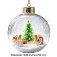 thumbnail image 7 of DefiDgd Lighted Clear Acrylic Christmas Ball Ornament,3D Miniature Snowy Winter Scene Hanging Bauble With Gold Cap for Xmas Tree Holiday Home Decor,Gift, 7 of 7