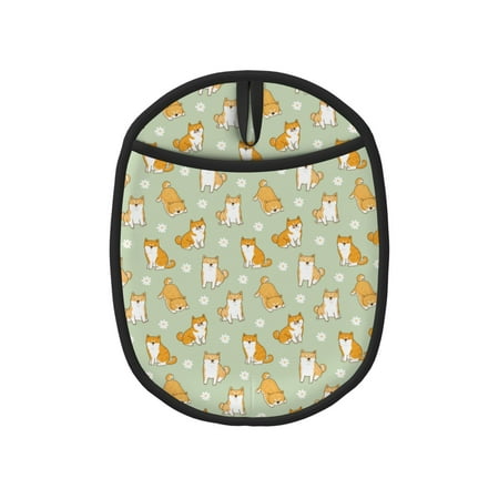 

Tebeau Dog And Flower Print Silicone Pot Holders Multi-Purpose Hot Pads for Kitchen Trivets Potholders Oven Mitts for Baking Cooking Hot Dishes Pans Heat Resistant