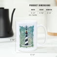 thumbnail image 5 of 15 fl oz Ceramic Mug, St. Augustine, Florida, Watercolor, Nautical Lighthouse, Dishwasher & Microwave Safe, 5 of 5