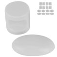 thumbnail image 3 of Juego de 4 perillas de puerta corredera para cuarto de baño, herrajes para manija de puerta de vidrio para baño (L38)L38W, 3 of 5