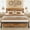 Rustic Brown, variant on Senfot Full Size Platform Bed Frame with Wood Headboard - Rustic Metal Frame, Noise Free, Underbed Storage Space, No Box Spring Needed, Easy Assembly, Rustic Brown