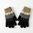 thumbnail image 2 of Weikingp Clearance! Warm Gloves, Women Winter Screen Gloves Warm Knit Gloves Elastic Cuff Winter Men Texting Gloves, Knitted Gloves, Heating Gloves Black, 2 of 7