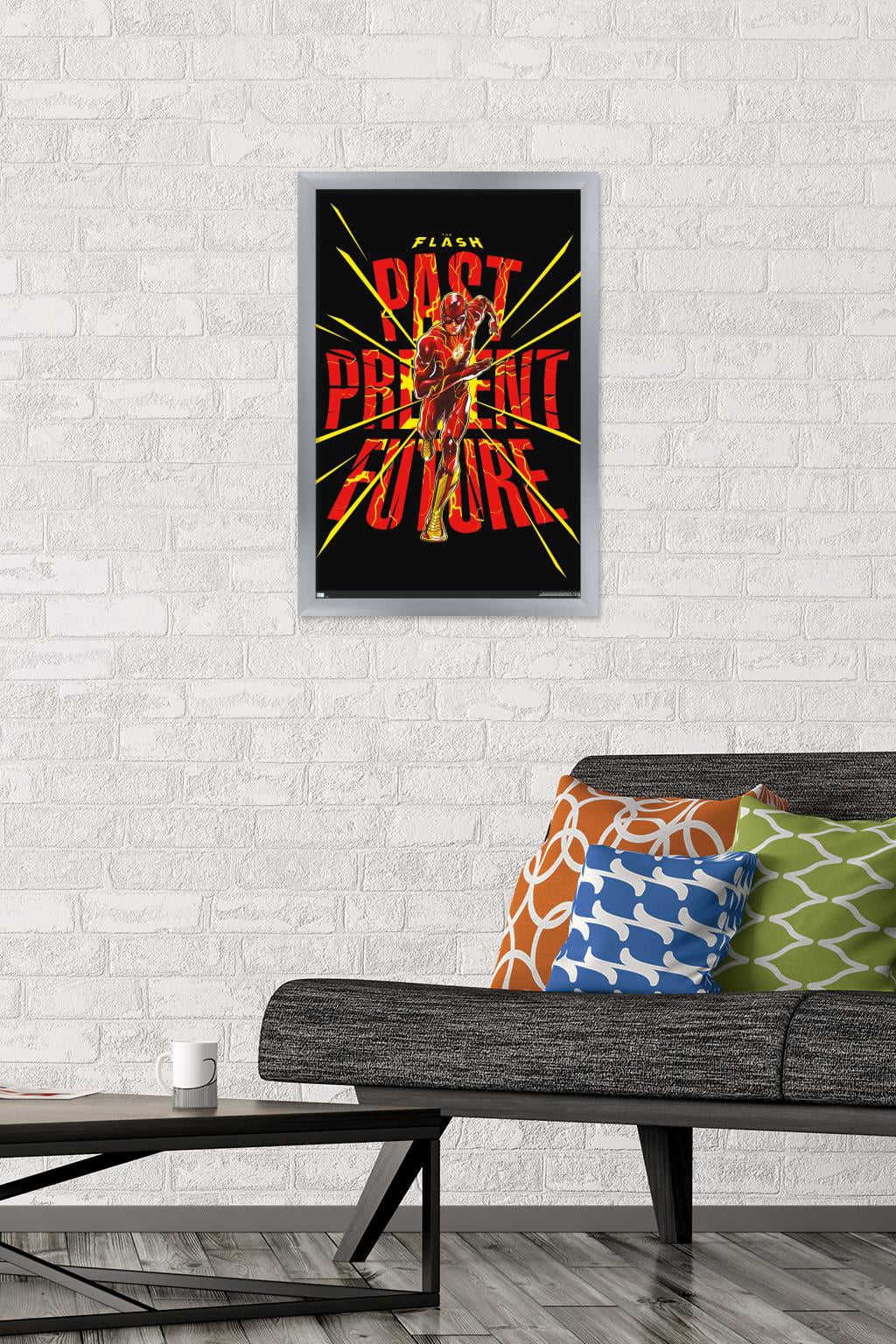 DC Comics Movie The Flash - Pointbreak Wall Poster, 14.725" x 22.375" Framed