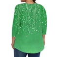 thumbnail image 4 of Sokhug Tops for Women Plus Size Boho Floral Printed Shirts Summer Short Sleeve V Neck Tunic Blouses Cute Graphic Tees, 4 of 6
