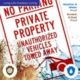 thumbnail image 5 of No Parking Private Parking Sign, 12x18 Aluminum, 5 of 8
