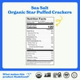 thumbnail image 3 of MadeGood Star Puffed Crackers, ESF27 Sea Salt, 6 Bags (4.26oz Each) Gluten Free and Organic, Healthy Snacks, 3 of 3