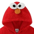 thumbnail image 2 of Sesame Street Elmo Zip Up Sherpa Hoodie with 3D Eyes (Boys), Sizes 2T-4T, 2 of 5