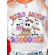 thumbnail image 1 of Teacher Halloween Read More Books Tees Teaching Life T-Shirt, 1 of 8