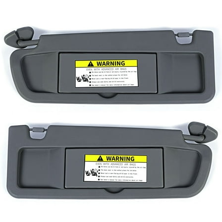 YIUIY Pair Sun Visor Dark Gray For 2006-2011 Honda Civic Visors Left & Right Visor Set