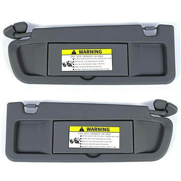 YIUIY Pair Sun Visor Dark Gray For 2006-2011 Honda Civic Visors Left & Right Visor Set