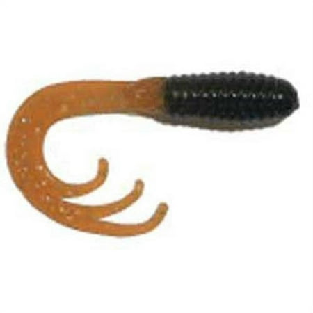BIG BITE BAITS INC. Big Bite Triple Tip Grub 2 10ct Black/Orange Silver TTG201