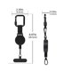 thumbnail image 5 of Cordón retráctil para teléfono, correa antirrobo para exteriores con alambre de acero inoxidable, hebilla duradera y mosquetón de bloqueo, fácil instalación, ideal para senderismo, esquí y viajes., 5 of 8