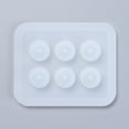 thumbnail image 2 of Silicone Bead Molds Resin Casting Molds For UV Resin Epoxy Resin Jewelry Making Abacus White 8.2x7.1x1.2cm Hole: 2.5mm Inner Size: 16mm, 2 of 2