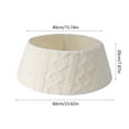 thumbnail image 3 of Yyuenw Christmas Tree Collar, Plush Tree Collar Tree Stand Cover Xmas Tree Ring Stand Tree Basket Skirt for Small Artificial Trees Winter Home Party Holiday Indoor Christmas Decor, 3 of 6