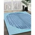 thumbnail image 2 of Ahgly Company Indoor Rectangle Patterned Iceberg Blue Area Rugs, 7' x 10', 2 of 6
