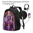 thumbnail image 2 of Music Tool Band Backpack Schoolbag Large Capacity Daypack Bookbag Satchel Notebook Laptop Backpack Travel Bag USB Rucksack, 2 of 7
